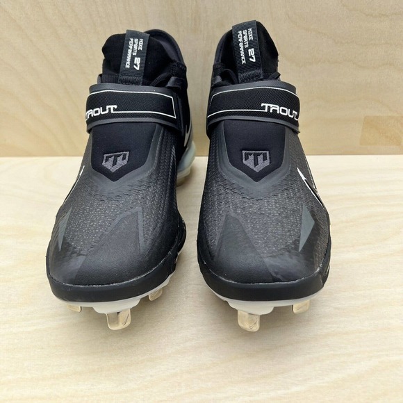 Nike Force Air Zoom Elite Trout 8 Metal Baseball Cleats Black CZ5913-010 Size 9 - Picture 2 of 8